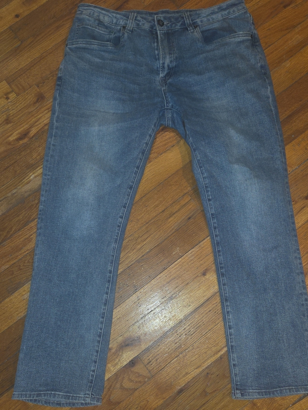 Buffalo David Bitton Men's Slim Straight Washed Blue Jeans Sz 34X30